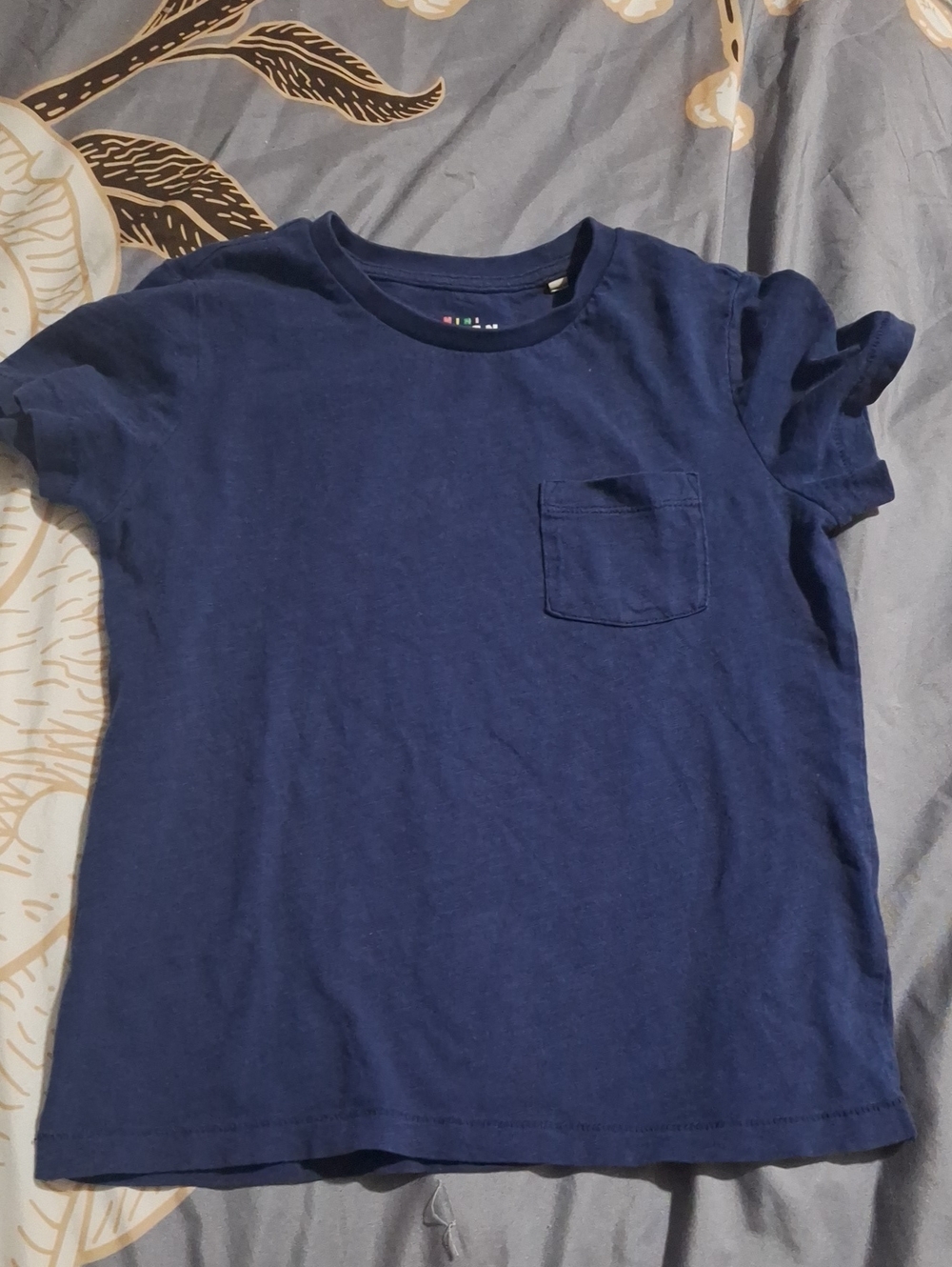 Mini Boden Navy Blue Short Sleeve Pocket Tee